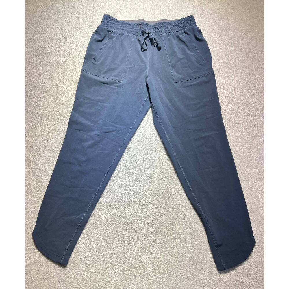 Prana Women's Blue Relaxed Fit Drawstring Lounge Pants Size Medium